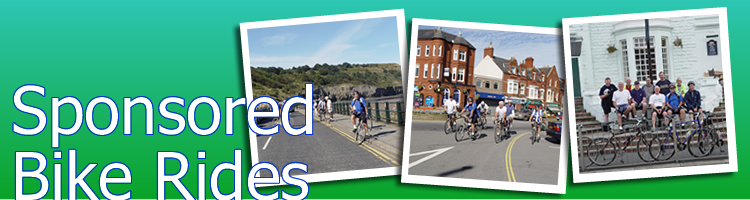 Sponsored Bike Rides done by some members of Almondbury Methodist Church